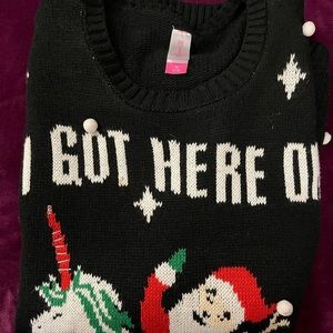 No boundaries Christmas sweater (LIGHTS UP)